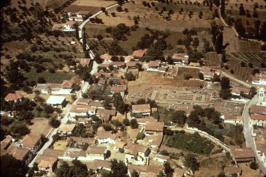 Aerial View of the Temple of Athena Alea